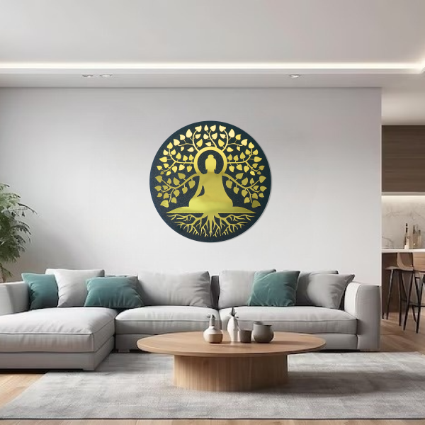 Premium Buddha of Compassion | Spiritual Wooden Wall Art |  Wall Hanging | Meditation & Mindfulness Décor for Home, Office & Yoga Room