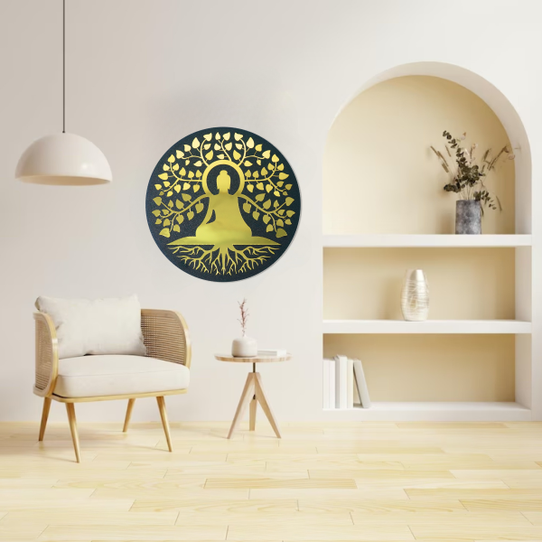 Premium Buddha of Compassion | Spiritual Wooden Wall Art |  Wall Hanging | Meditation & Mindfulness Décor for Home, Office & Yoga Room