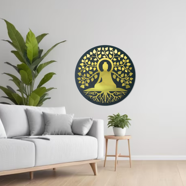 Premium Buddha of Compassion | Spiritual Wooden Wall Art |  Wall Hanging | Meditation & Mindfulness Décor for Home, Office & Yoga Room