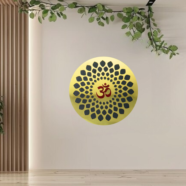 Premium OM Harmony | Sacred Hindu Wall Art | Spiritual Wooden Wall Hanging for Home, Meditation & Yoga Décor