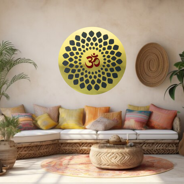 Premium OM Harmony | Sacred Hindu Wall Art | Spiritual Wooden Wall Hanging for Home, Meditation & Yoga Décor